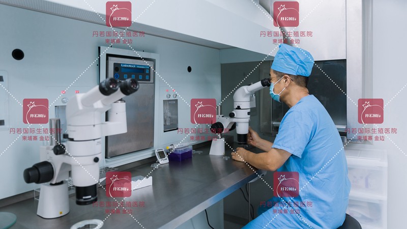 丹若国际生殖医院胚胎实验室 - 李建明博士在亲自操作